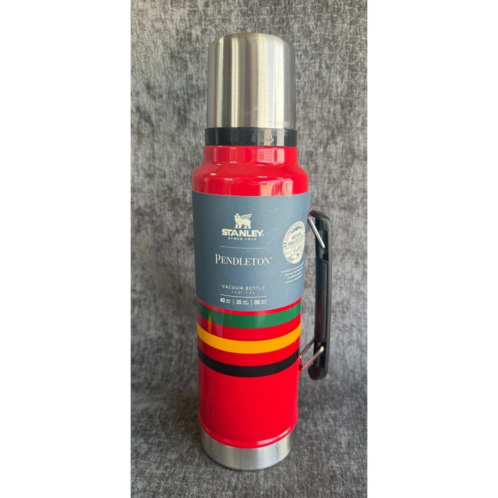 Stanley x Pendleton National Park Collection Vacuum Bottle 1.5 QT Red New